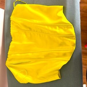 Lime green corset top